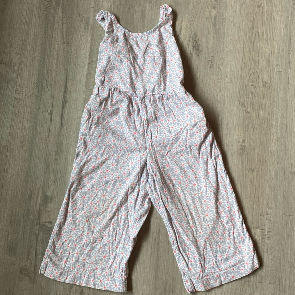 Cat &Jack blue/pink floral pant jumper size 4/5